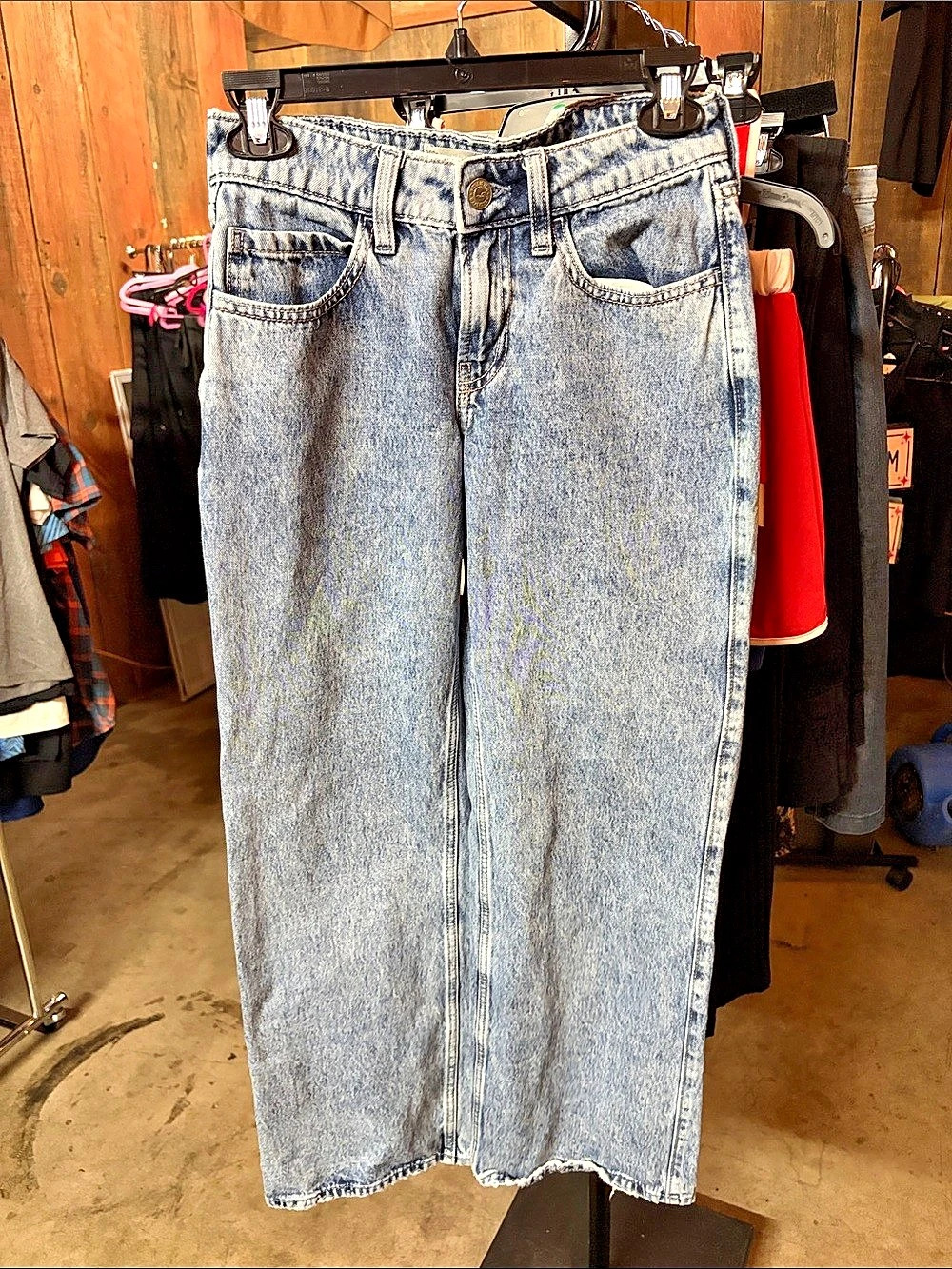Hollister Low-Rise Baggy Jeans Blue Waist 23 Short